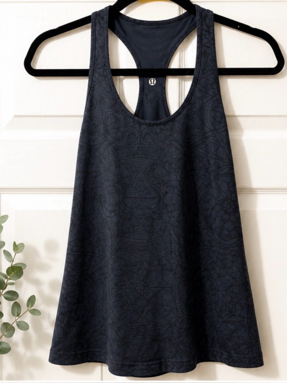 Lululemon Racerback Tank | Tonal Floral Print | Approx. XS